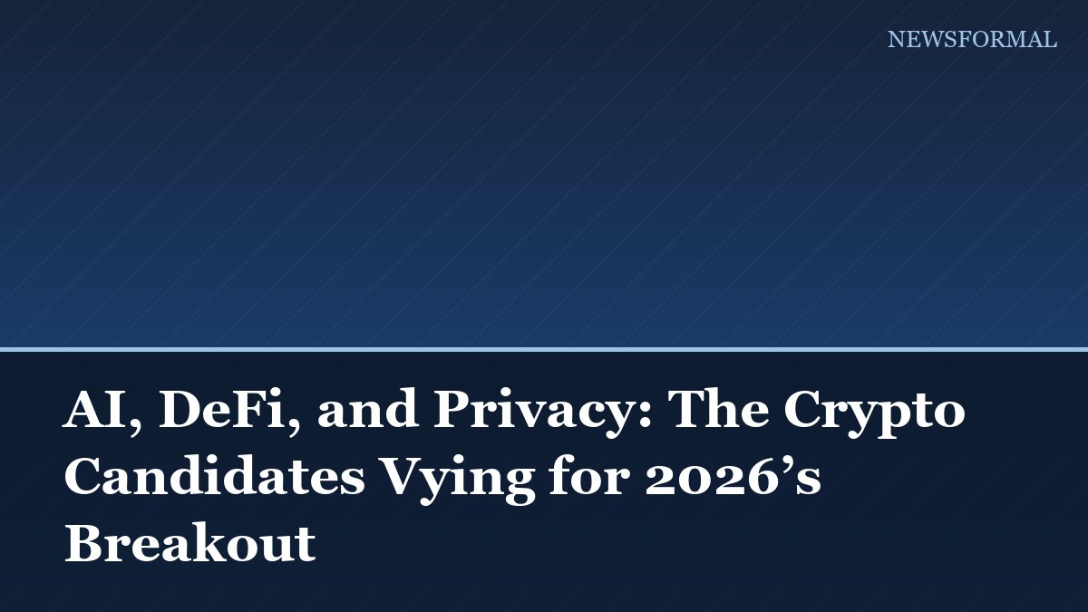AI, DeFi, and Privacy: The Crypto Candidates Vying for 2026’s Breakout