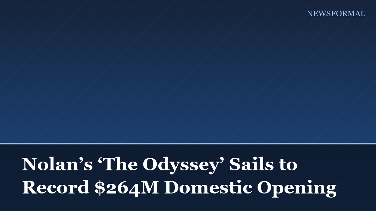 Nolan’s ‘The Odyssey’ Sails to Record $264M Domestic Opening