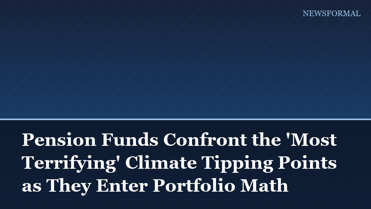 Pension Funds Confront the 'Most Terrifying' Climate Tipping Points as They Enter Portfolio Math